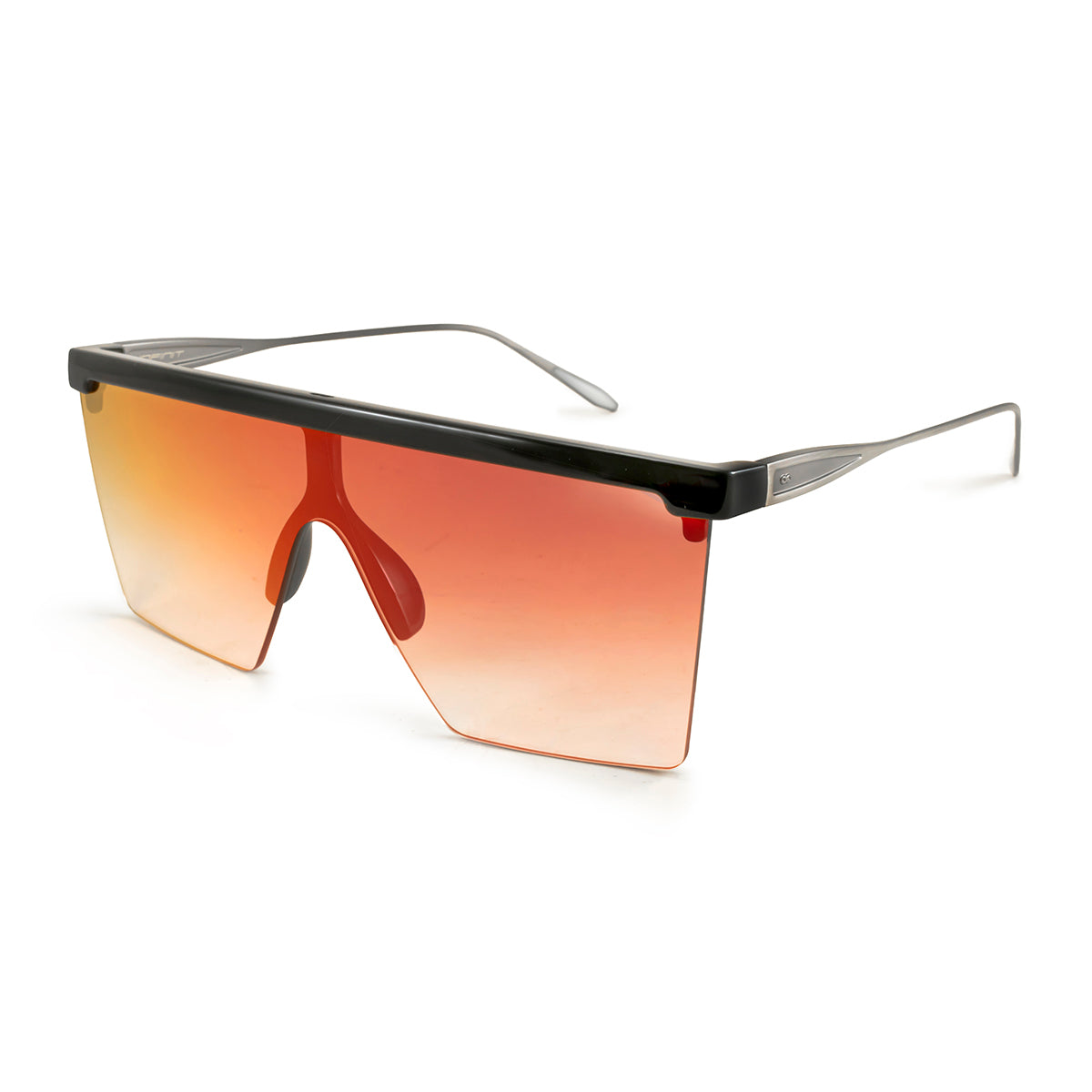 Moscow Metal Negro Brillo Lente Suave Espejada Fresa Degrade