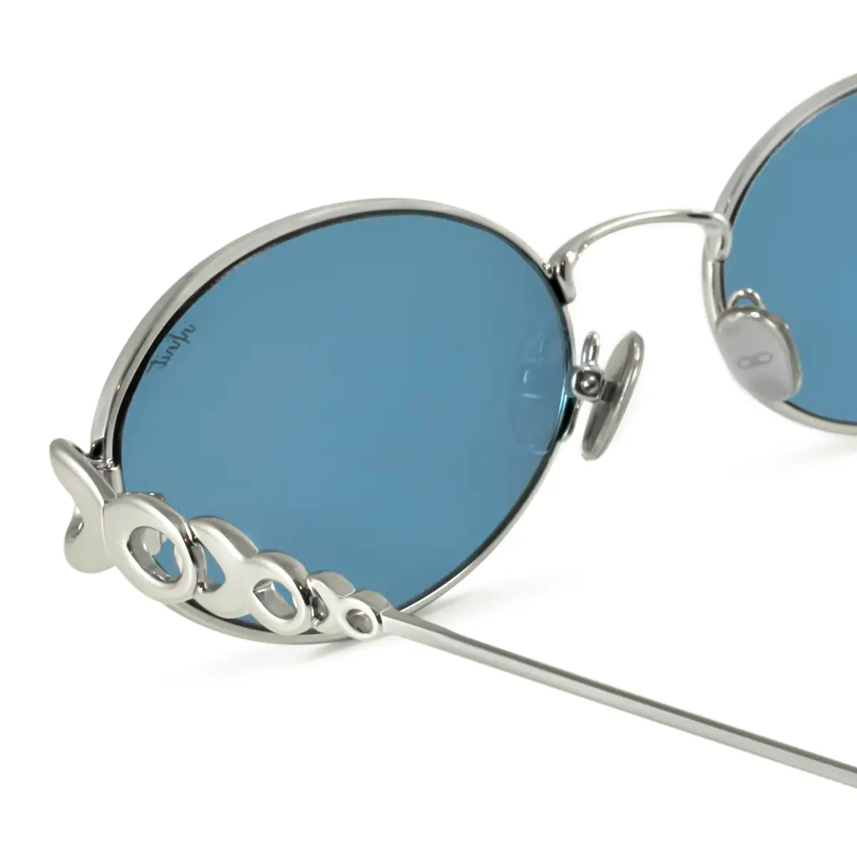 Namib Plateado Lente Azul