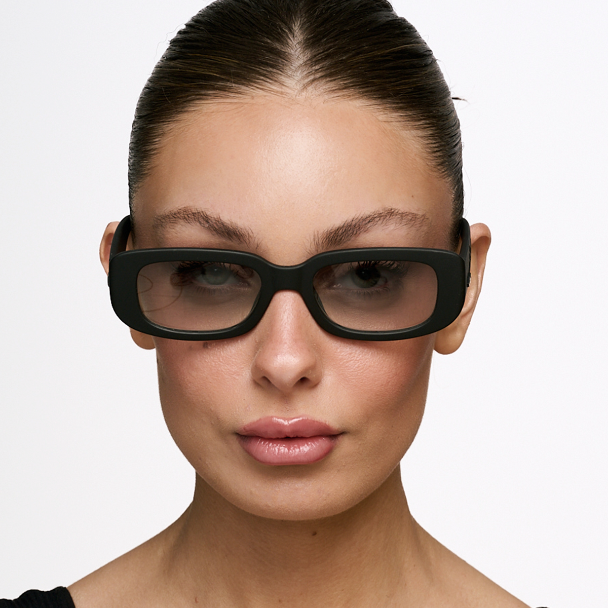 New York 3D Negro Mate Lente Oliva Degrade