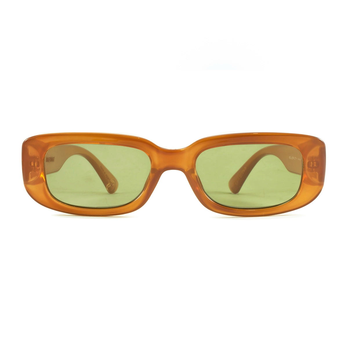 Anteojos De Sol New York Dark Honey Lente Verde Heraldico Gold Edicion Limitada