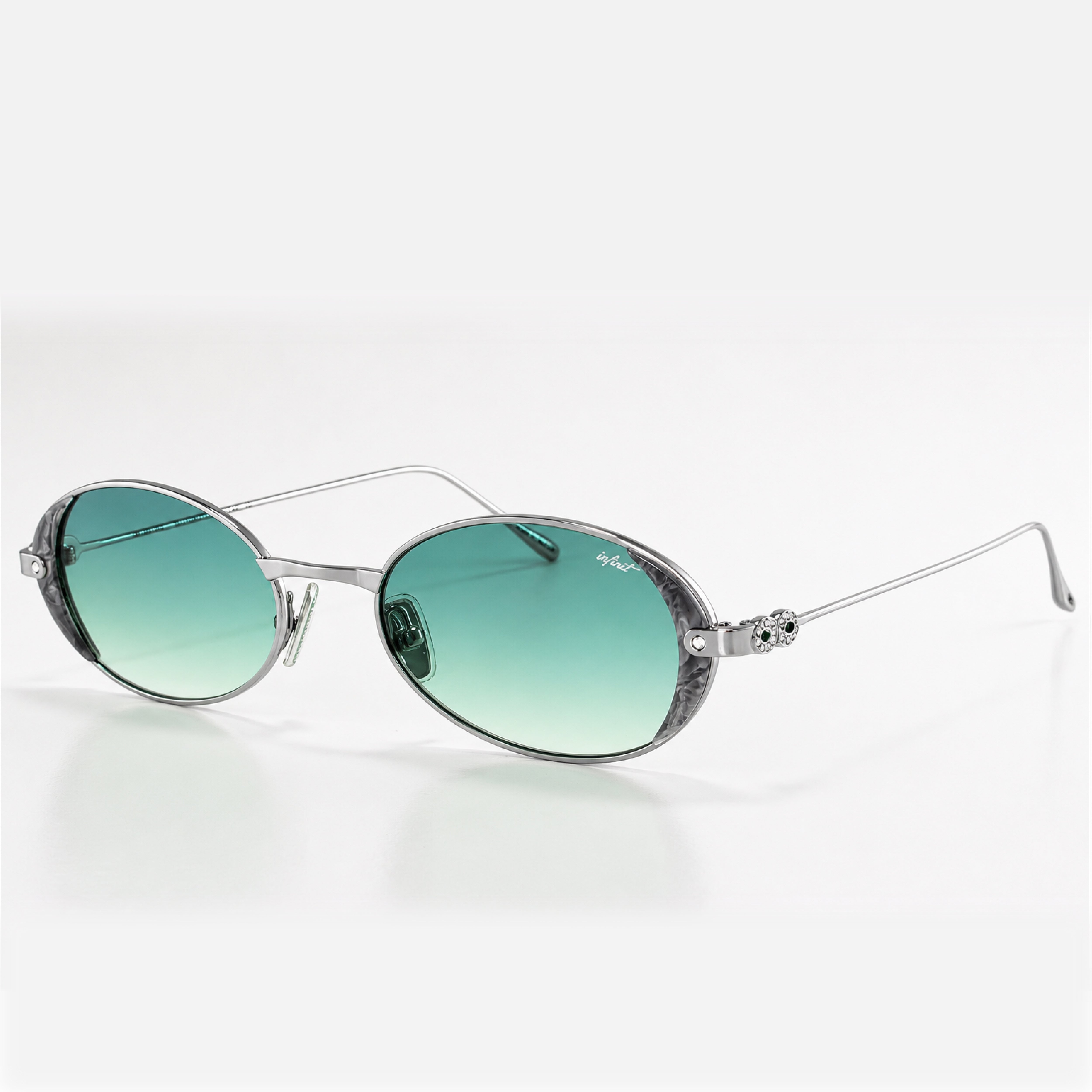 Ouro Plateado Lente Celeste Degrade