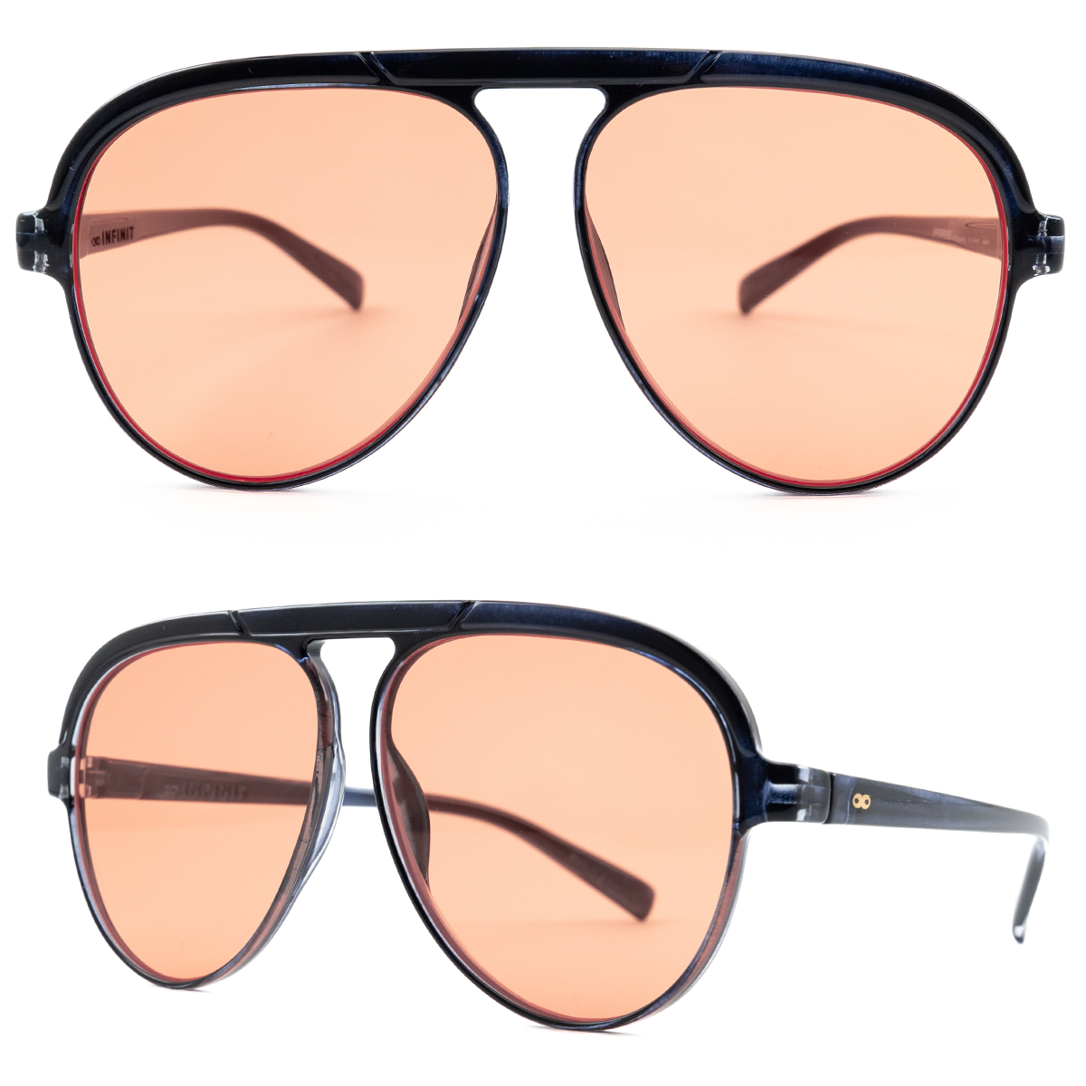 Paris Translucido Negro Lente Naranja