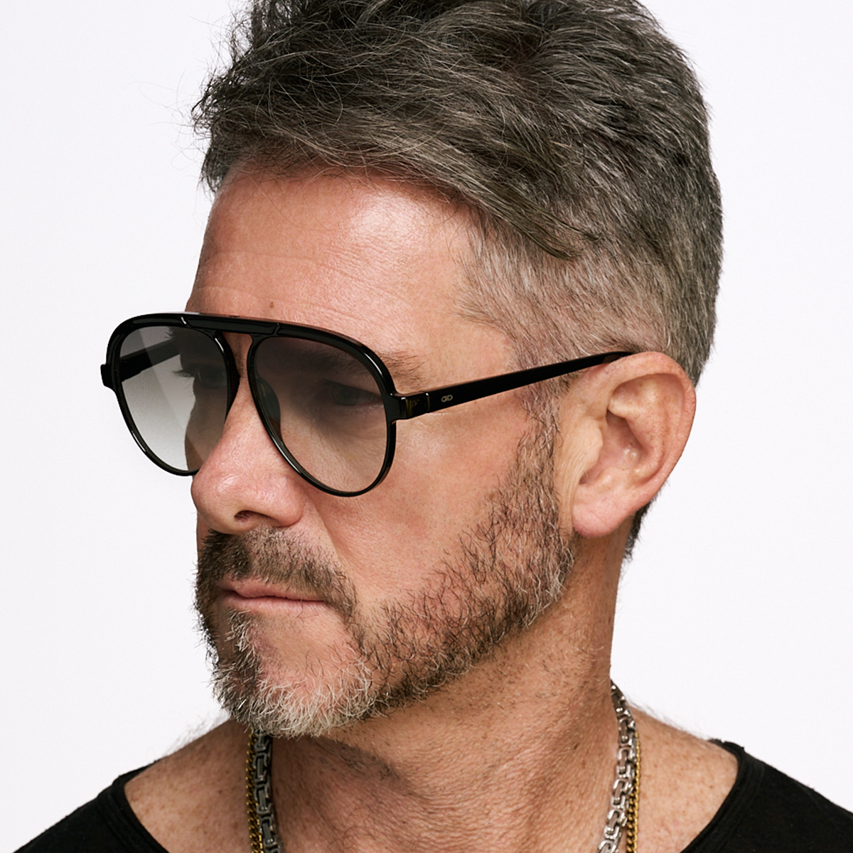 Paris Negro Brillo Lente Oliva Degrade