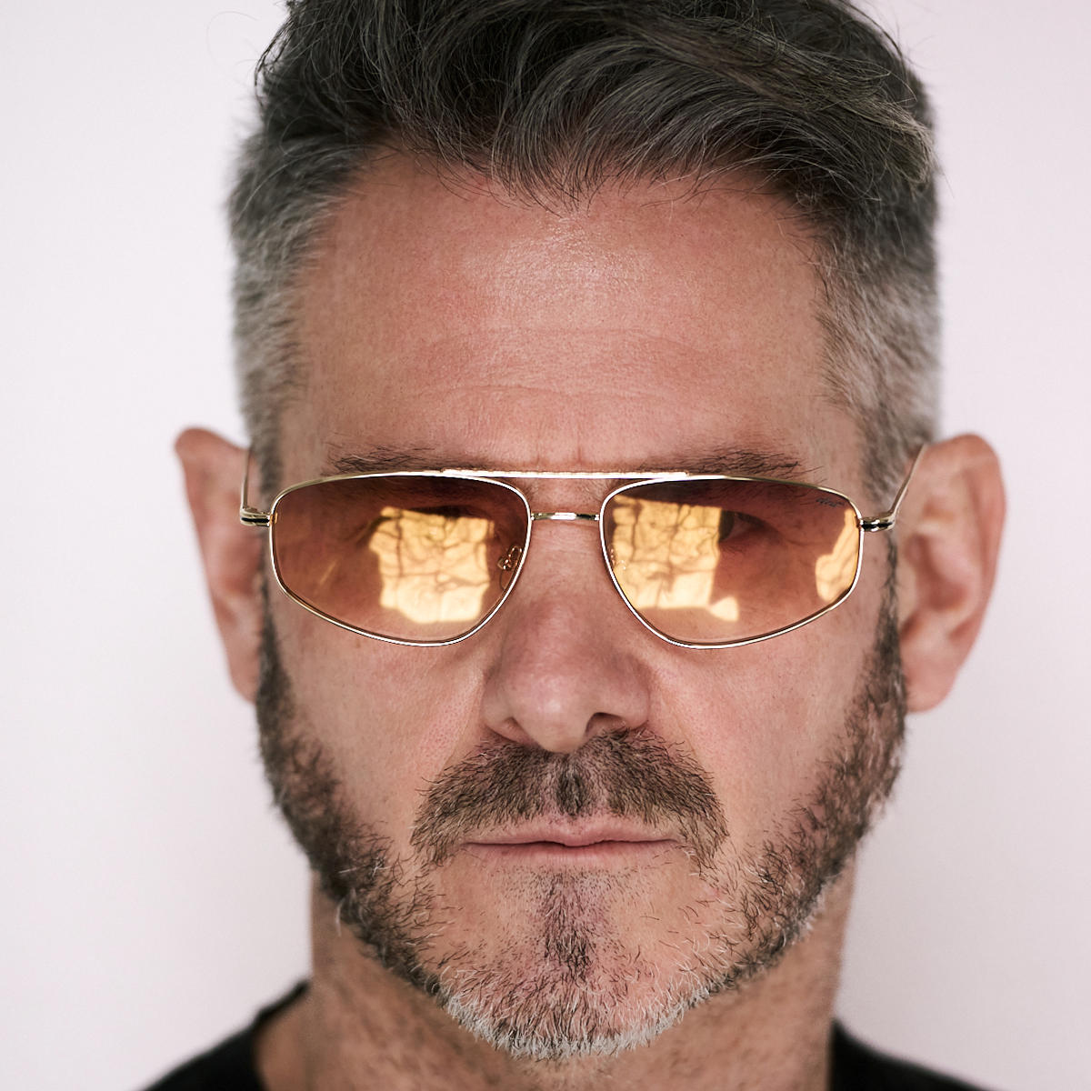 Pierre Dorado Lente Suave Espejada Naranja Degrade