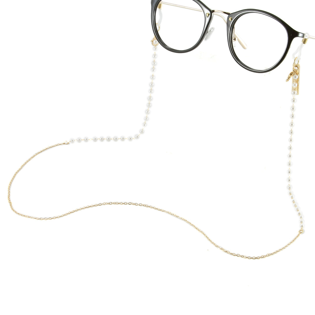 Holders Metálica Fina Dorada Con Perlas | Vista 3 | Infinit Eyewear