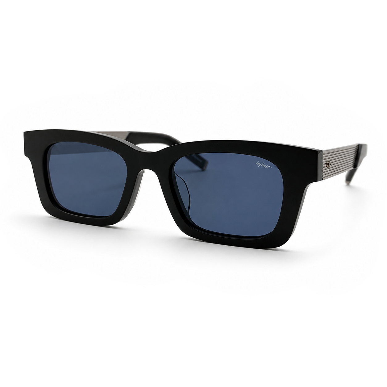 Rich Plateado Lente Azul