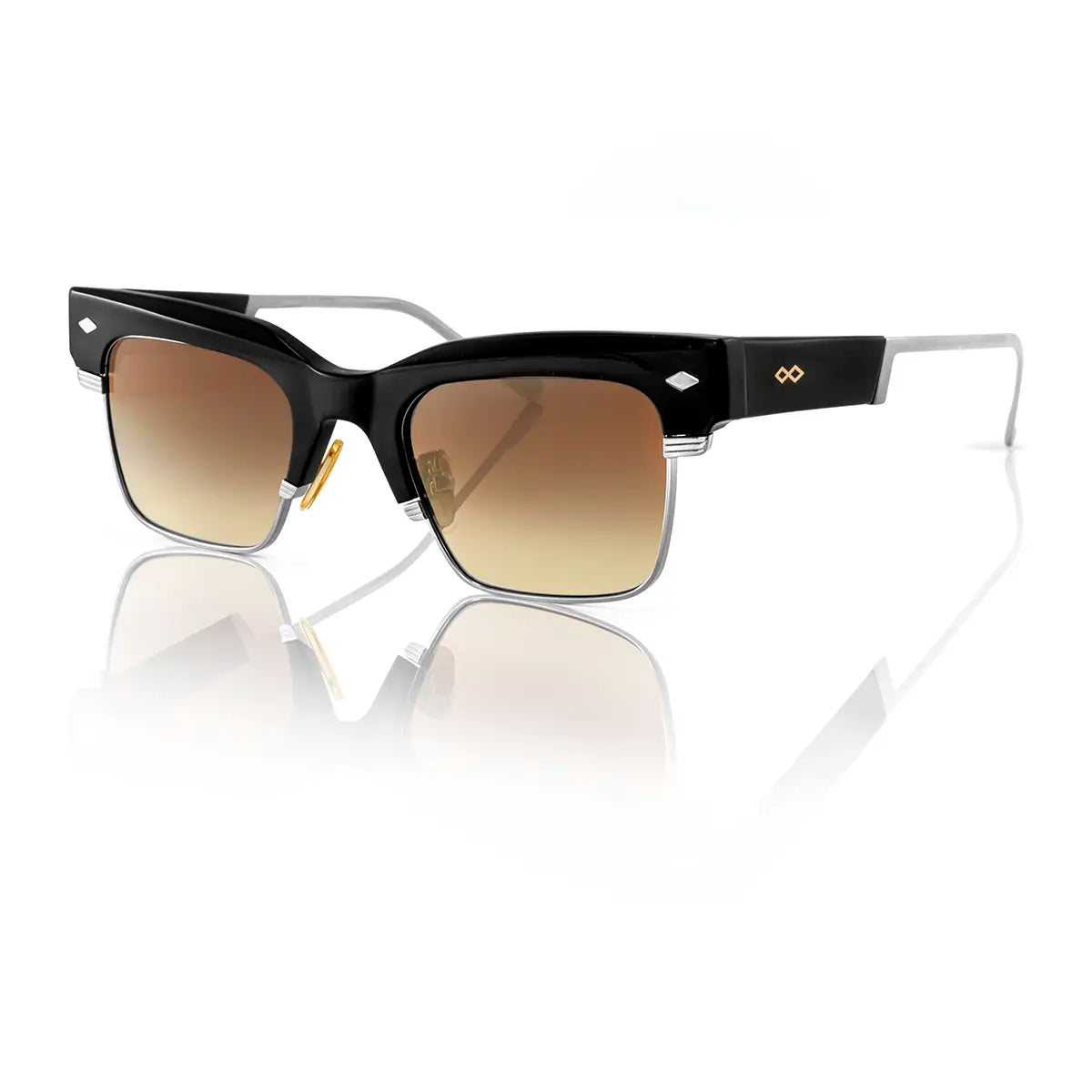 Rotterdam Negro Lente Marron Degrade