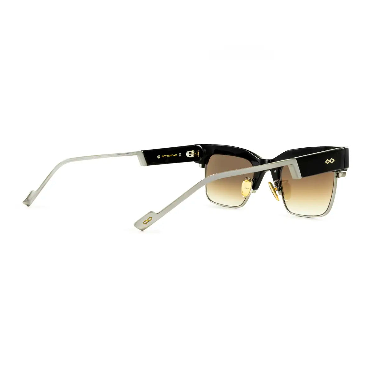 Rotterdam Negro Lente Marron Degrade