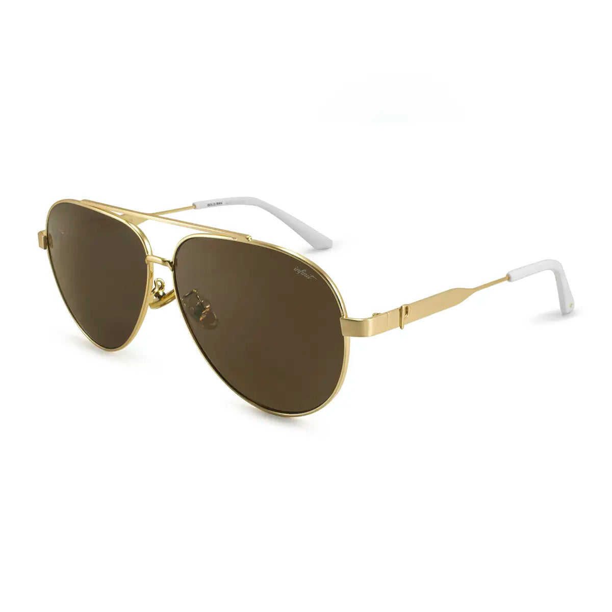 Anteojos De Sol Saint Moritz Dorado Lente Marron By Pampita