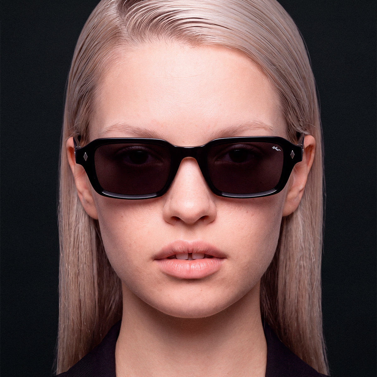 Soho Negro Brillo Lente Gris