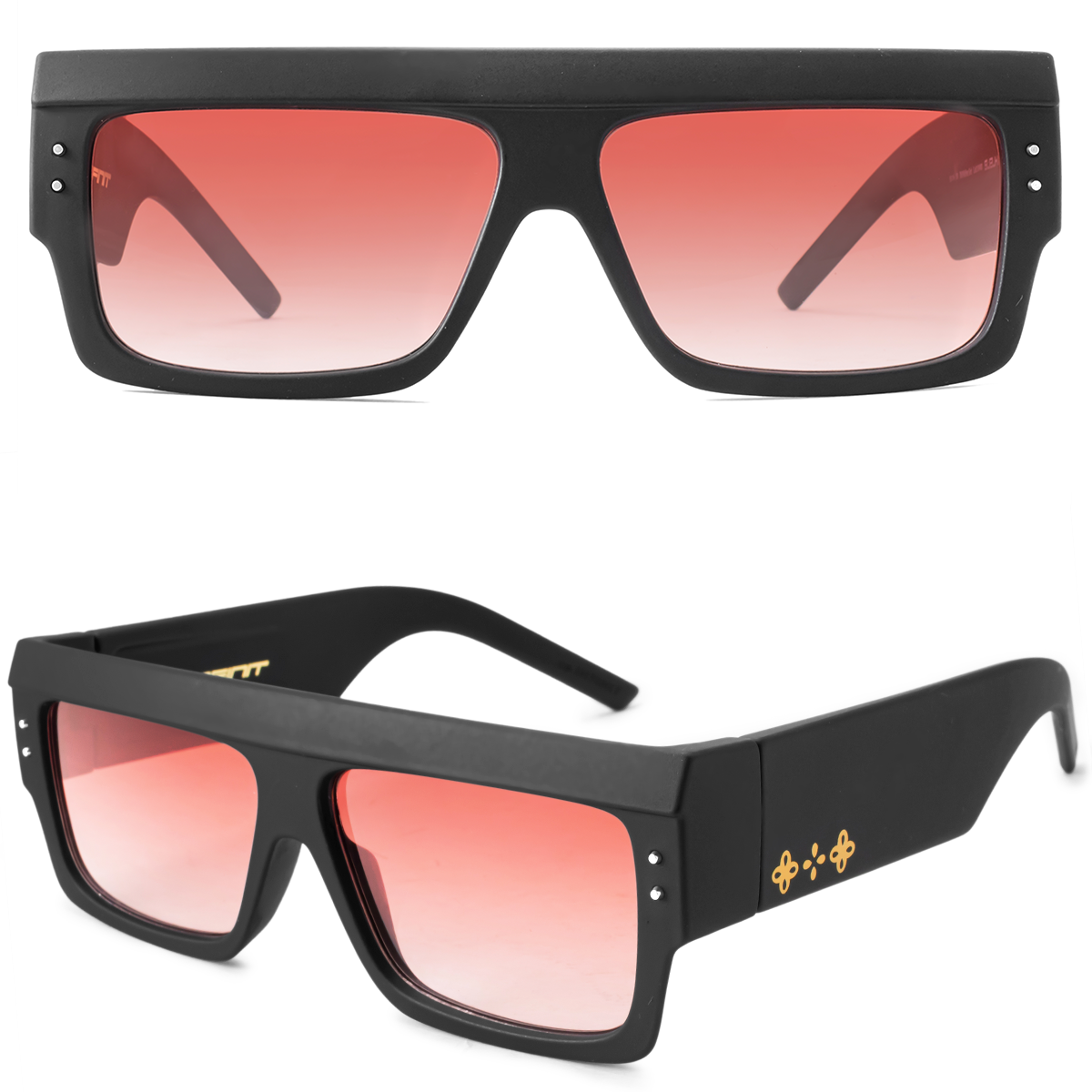 Suzuka Negro Mate Lente Bordo Degrade