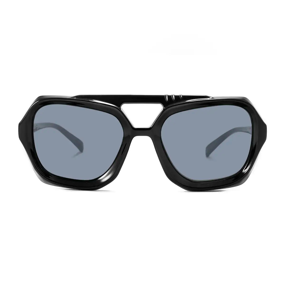 Tiger Negro Brillo Lente Gris Polarizado