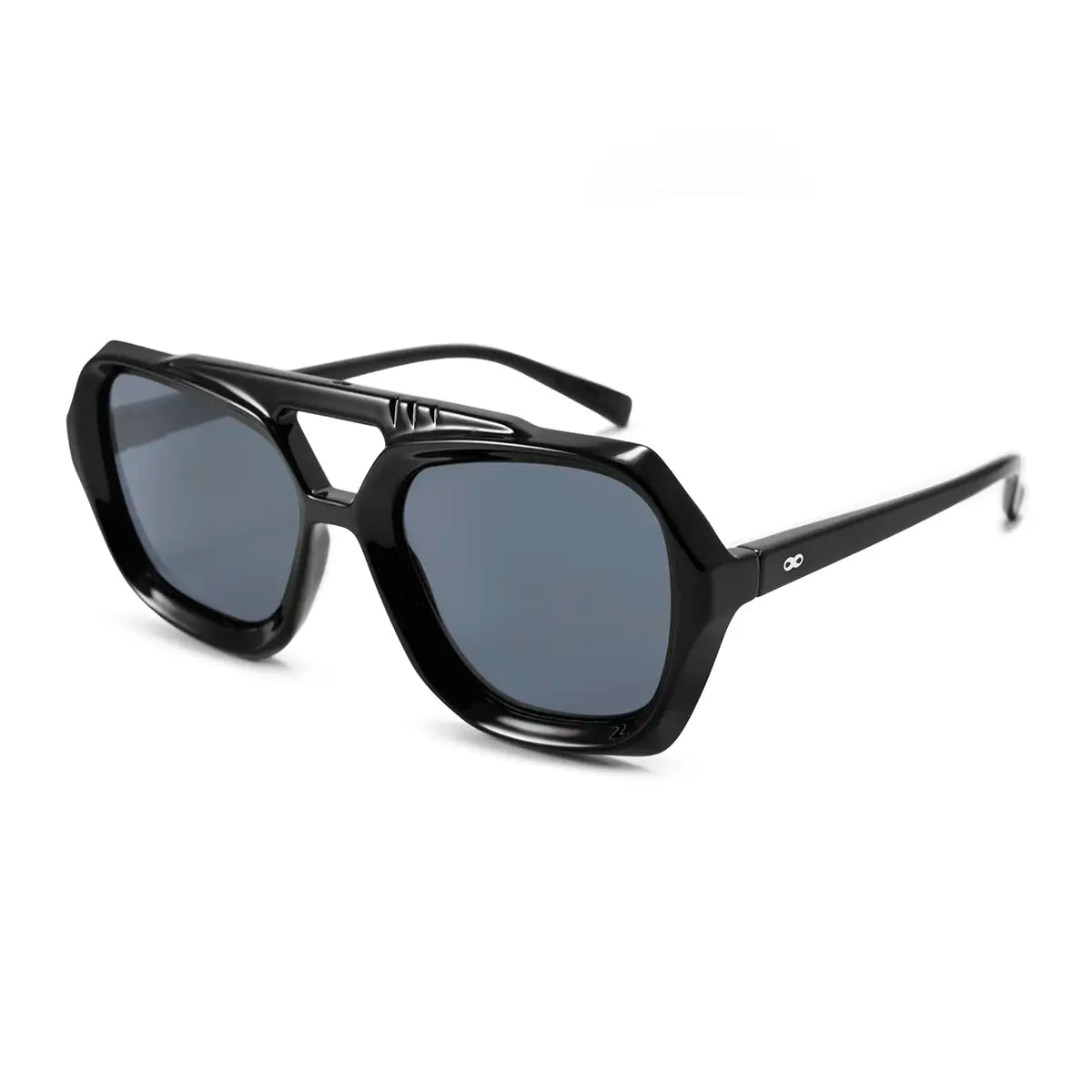 Tiger Negro Brillo Lente Gris Polarizado