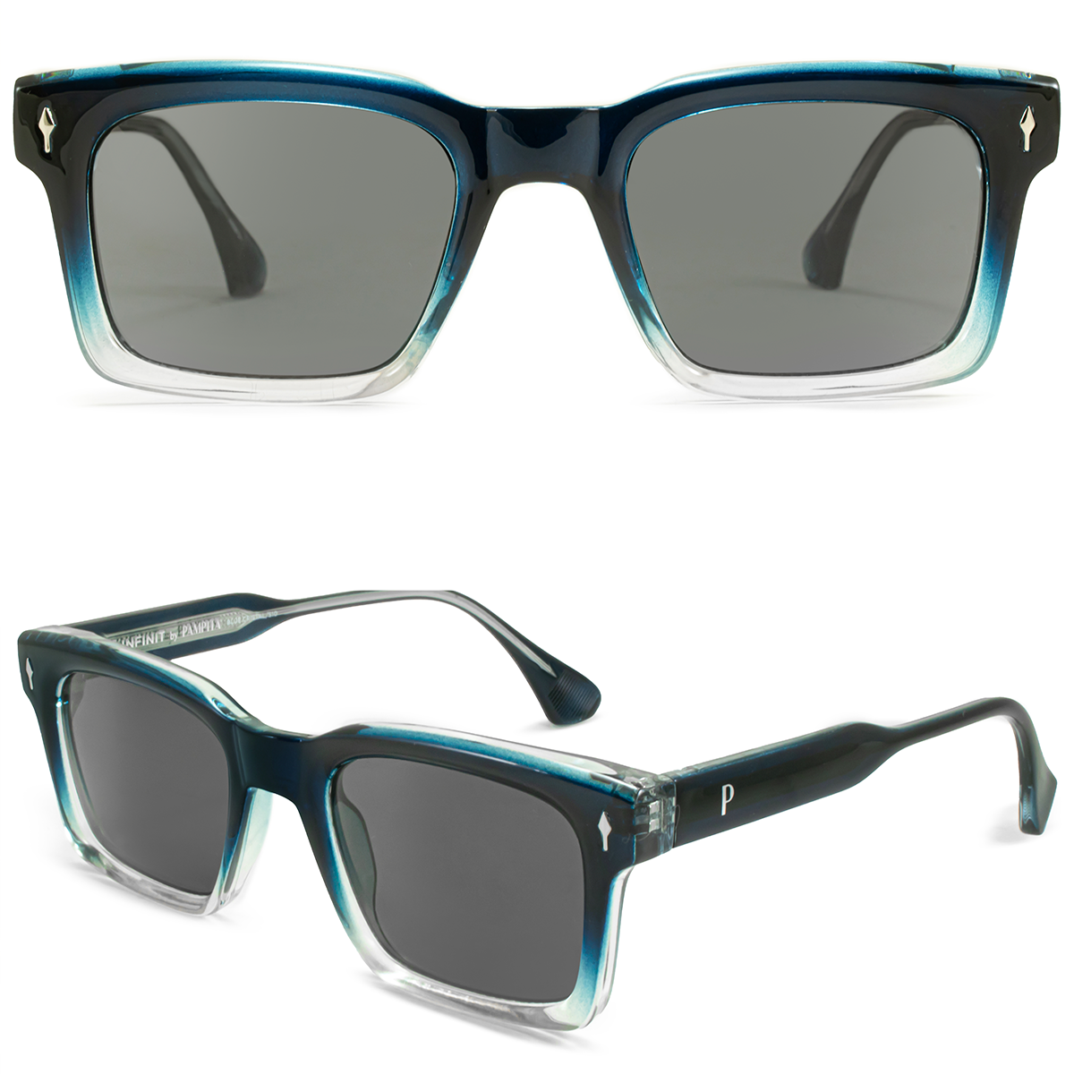 Trento Azul Lente Gris By Pampita