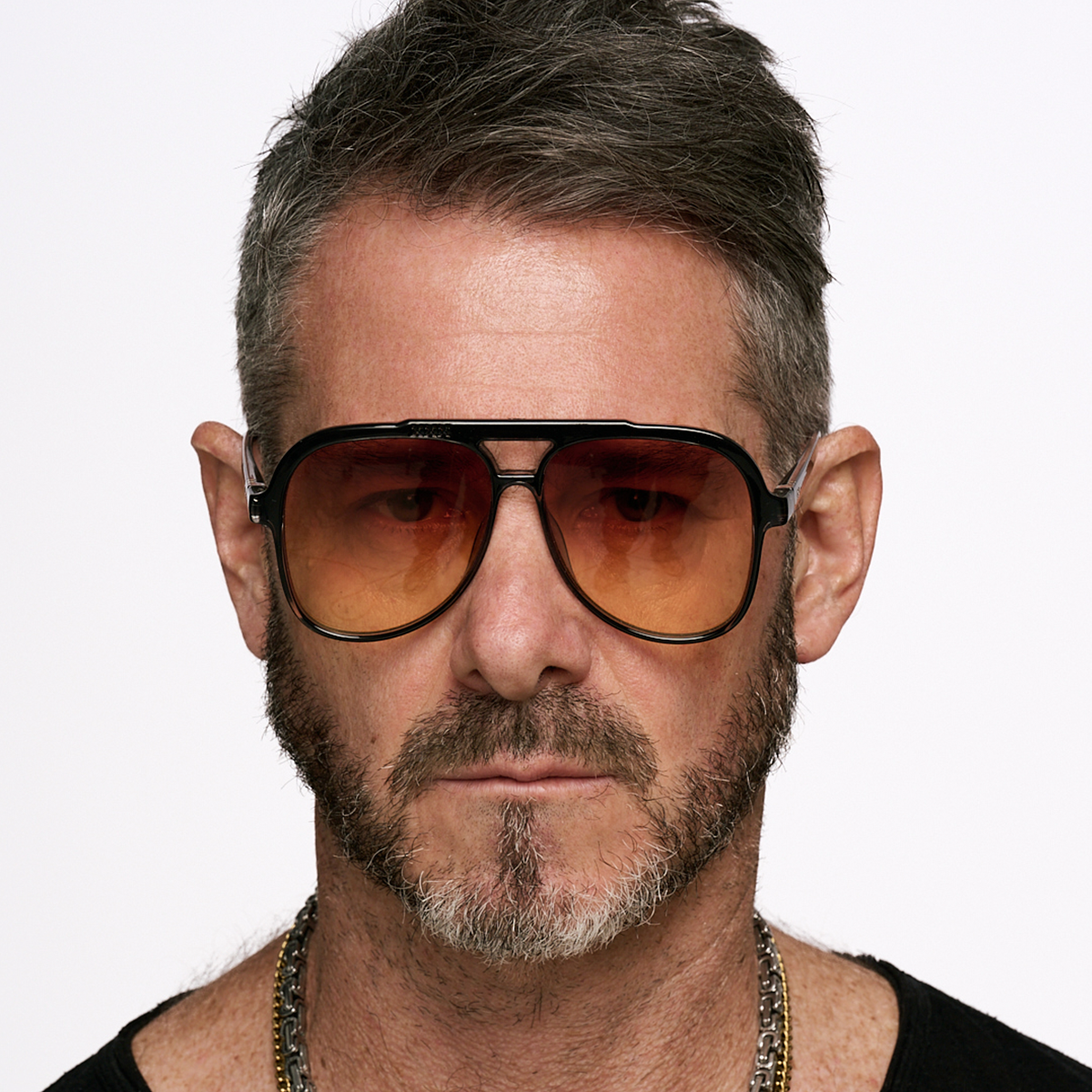 Triple Xxx Translucido Negro Lente Sunset Degrade