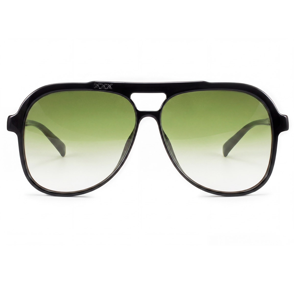 Triple Xxx Negro Brillo Lente Oliva Degrade