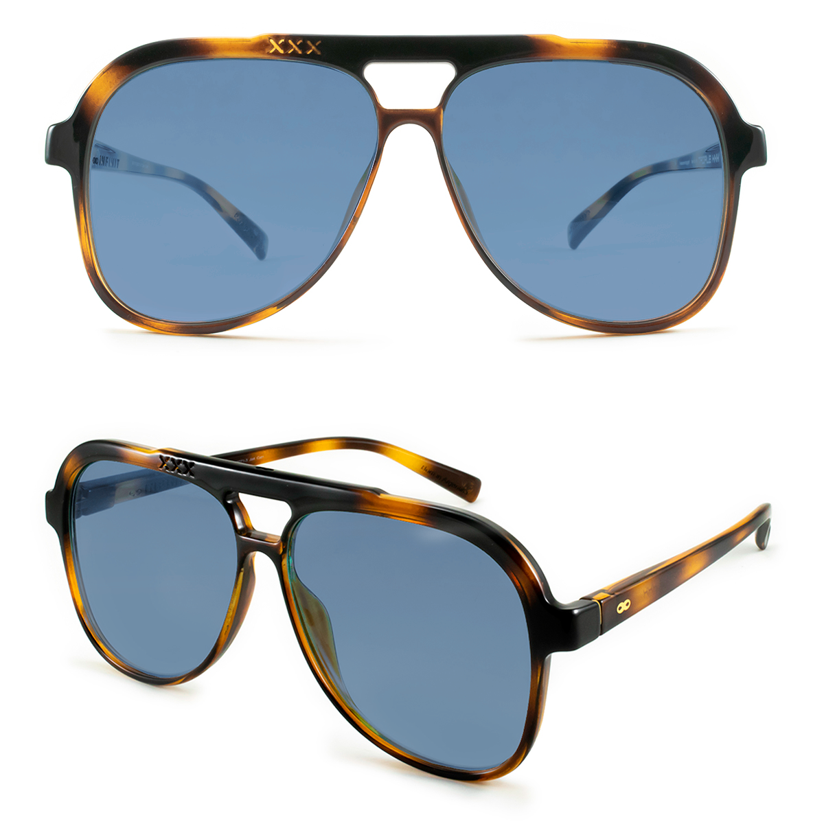Triple Xxx Carey Lente Azul - imagen 1