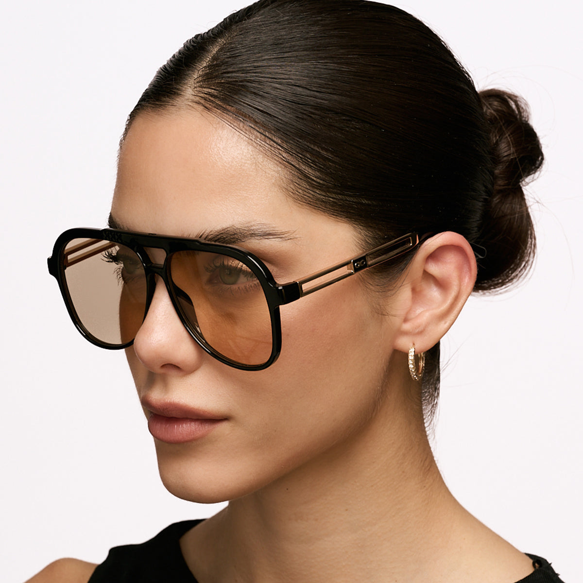 Triple Xxx Metal Doble Barra Negro Brillo Lente Tostado Edition
