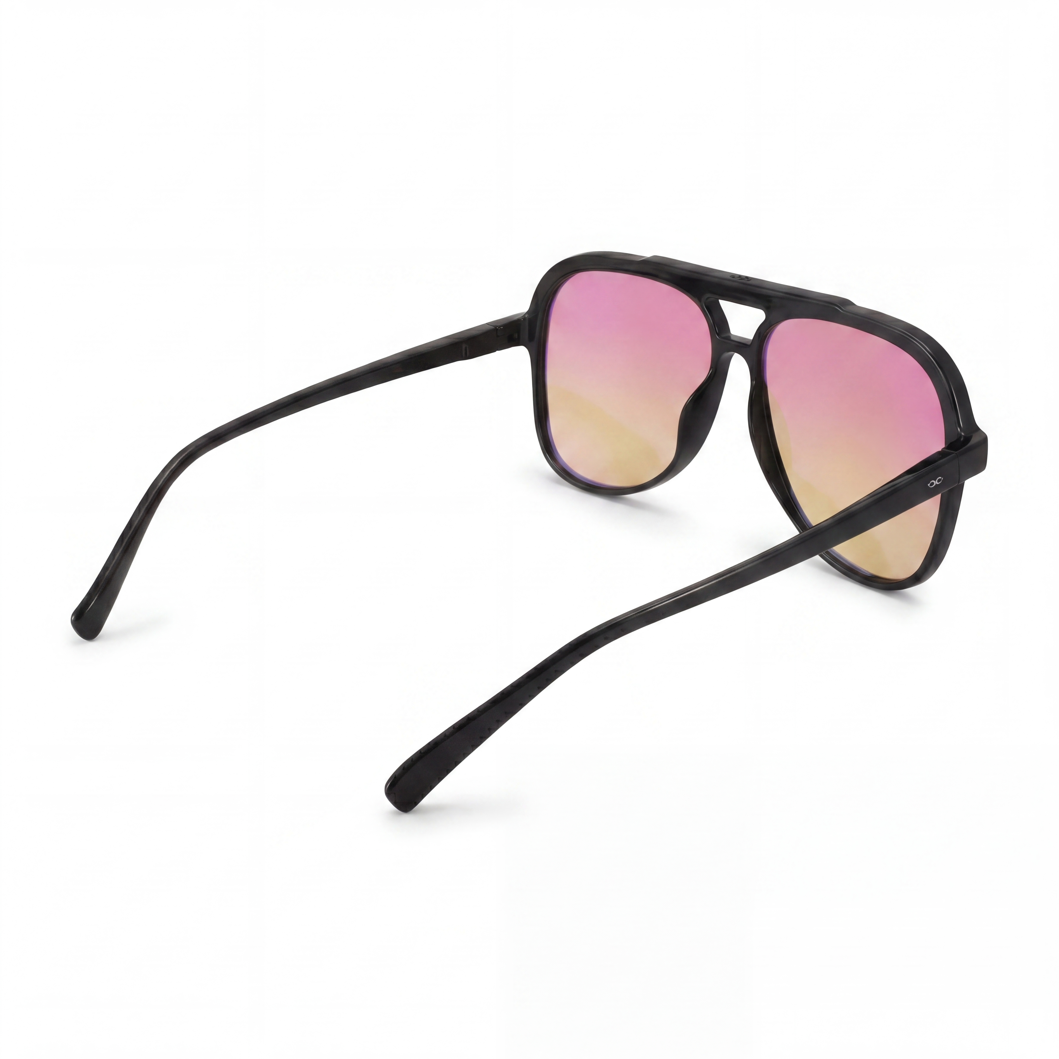Triple Xxx Negro Brillo Lente Marron Suave Espejada Rosa Degrade