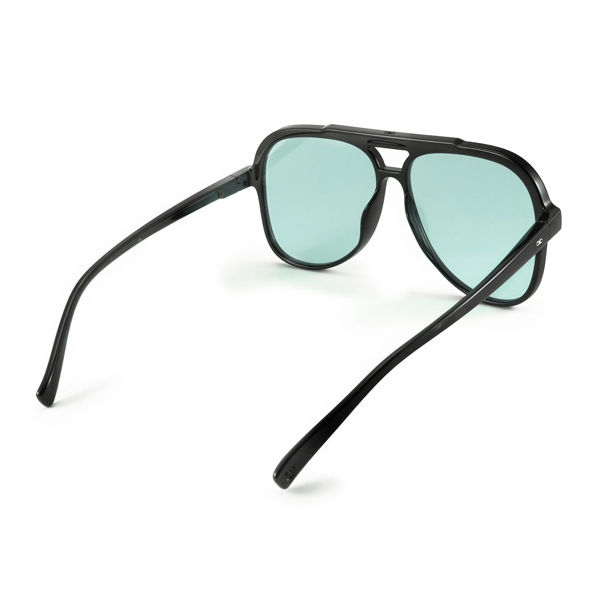 Triple Xxx Negro Brillo Lente Turquesa