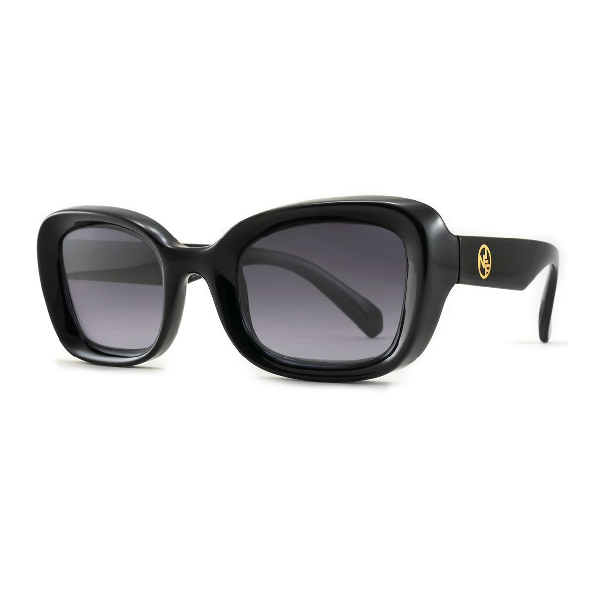 Turin Negro Brillo Lente Gris Degrade