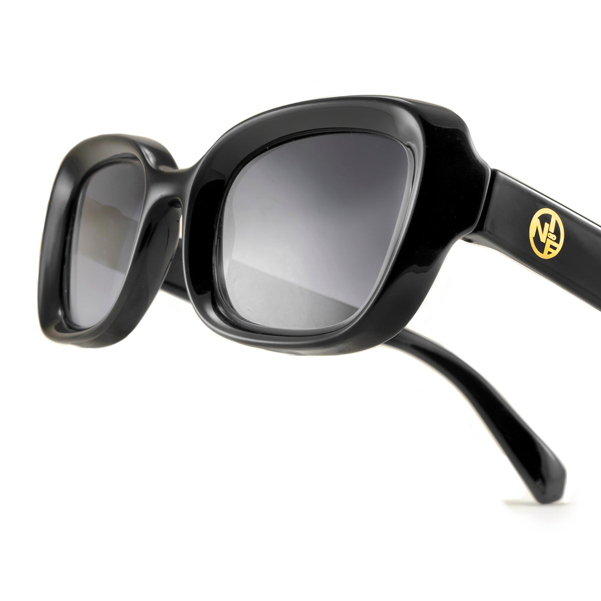 Turin Negro Brillo Lente Gris Degrade