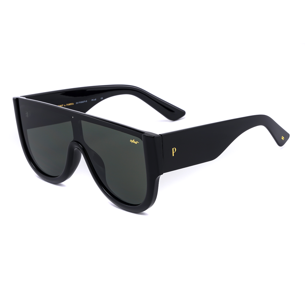 Veleno Negro Brillo Lente Verde By Pampita