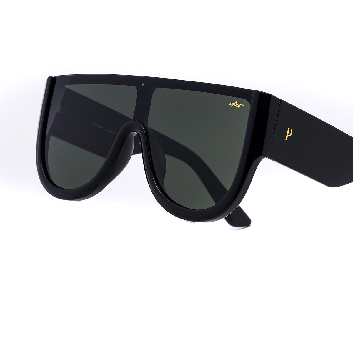Veleno Negro Brillo Lente Verde By Pampita