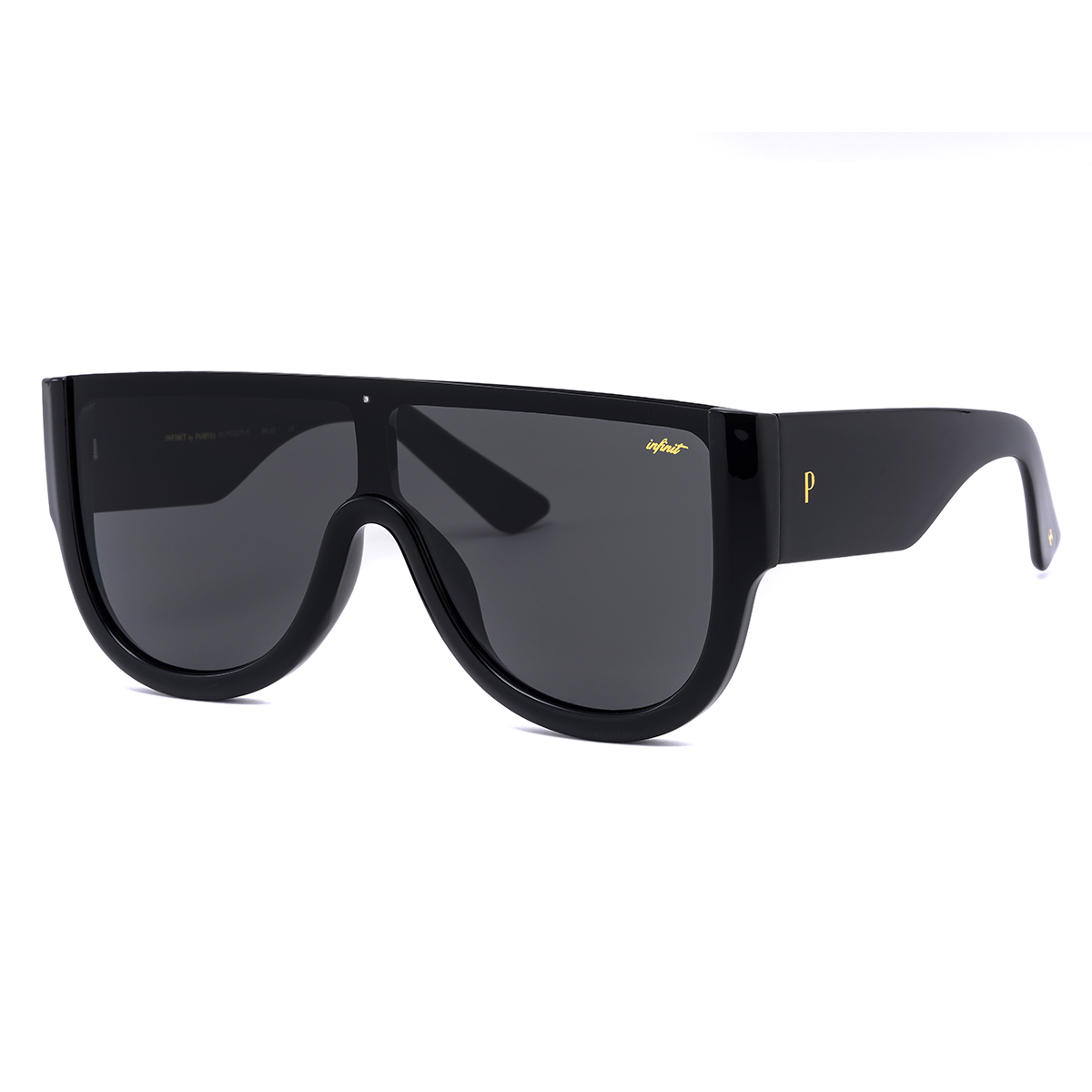 Veleno Negro Brillo Lente Gris By Pampita