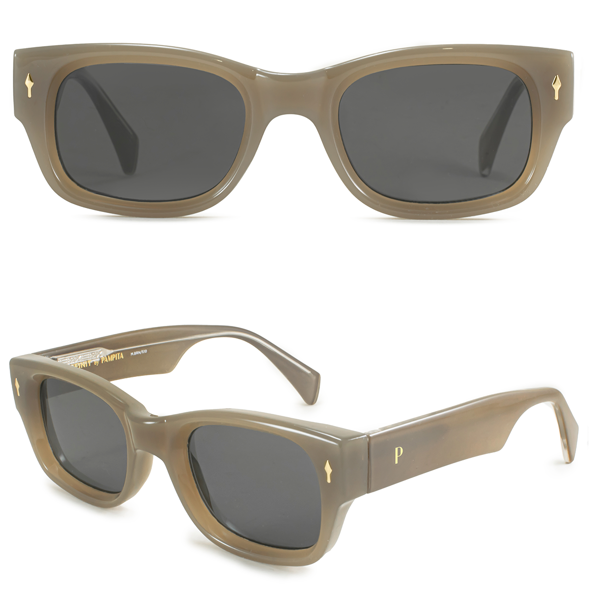 Veneto Milky Brown Lente Gris By Pampita