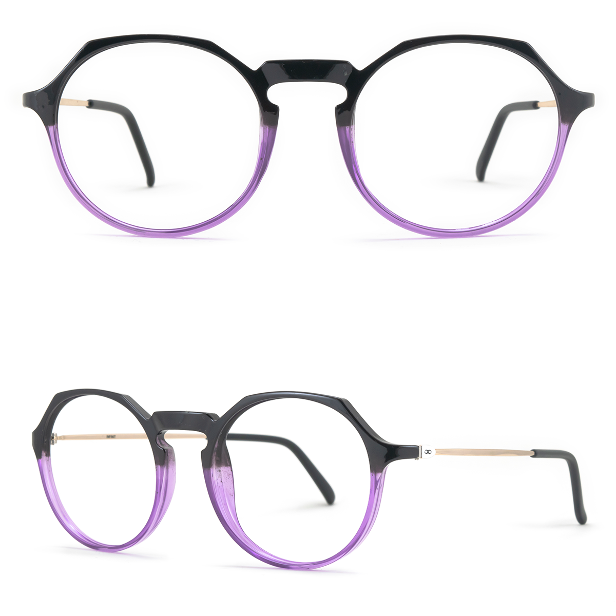 Armazon X02 Negro Brillo Violeta