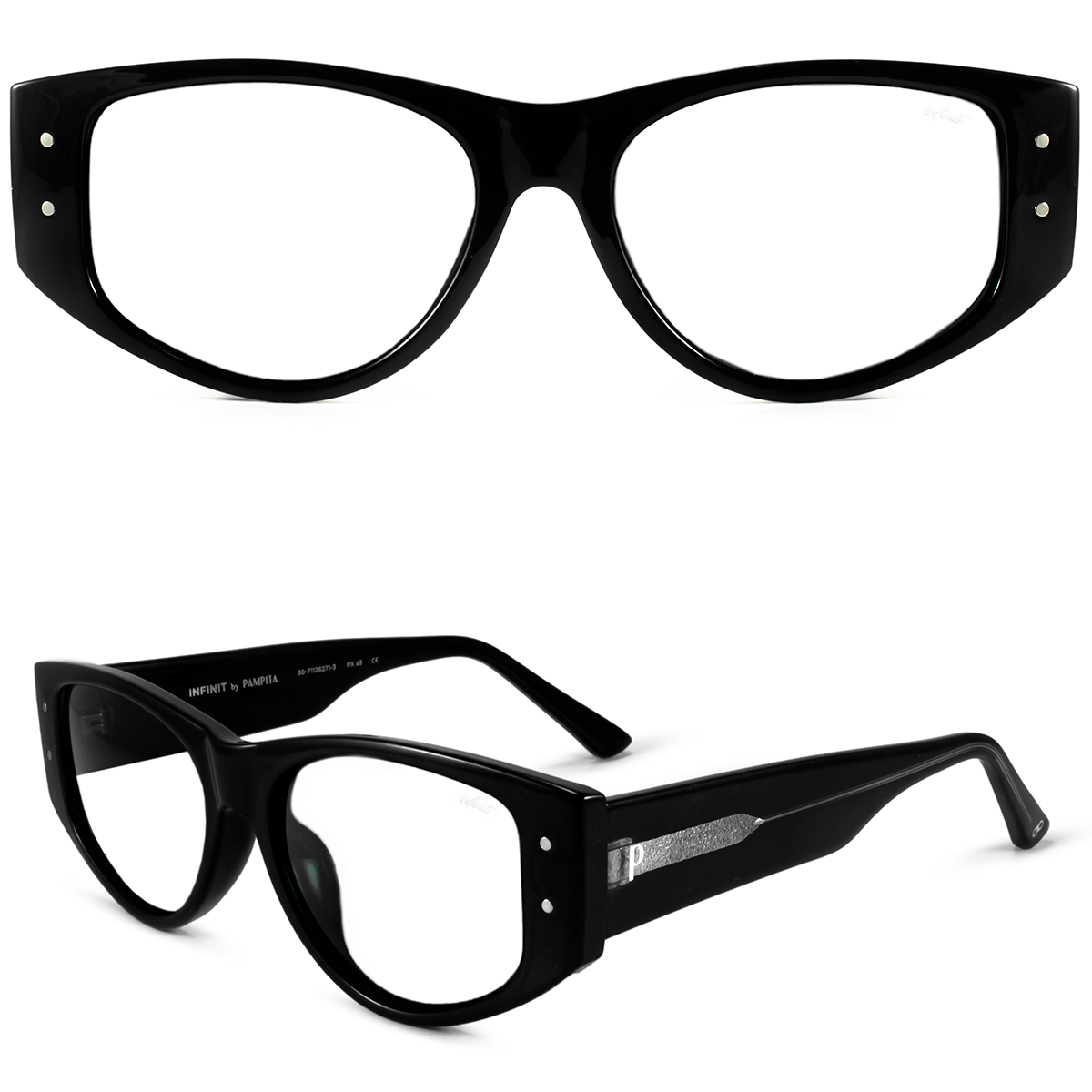 Armazon Zenia Negro Brillo By Pampita